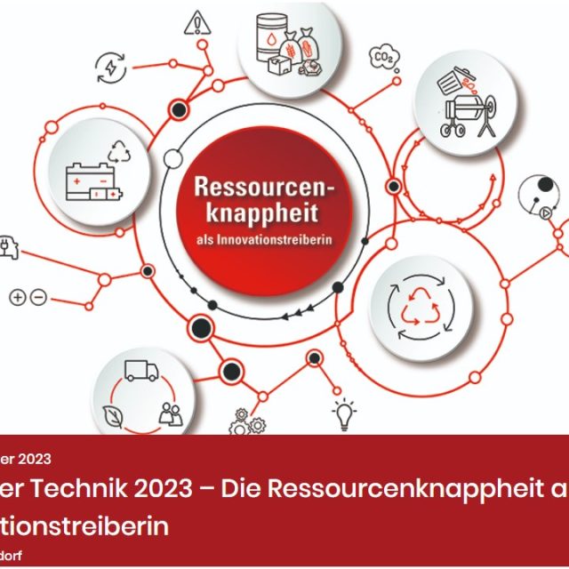Tage der Technik 2023 – Resource scarcity as a driver of innovation